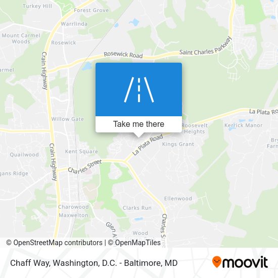 Chaff Way map