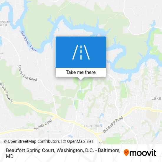 Beaufort Spring Court map