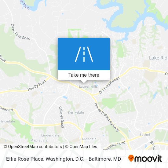 Mapa de Effie Rose Place