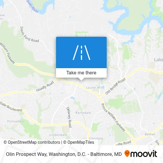 Olin Prospect Way map