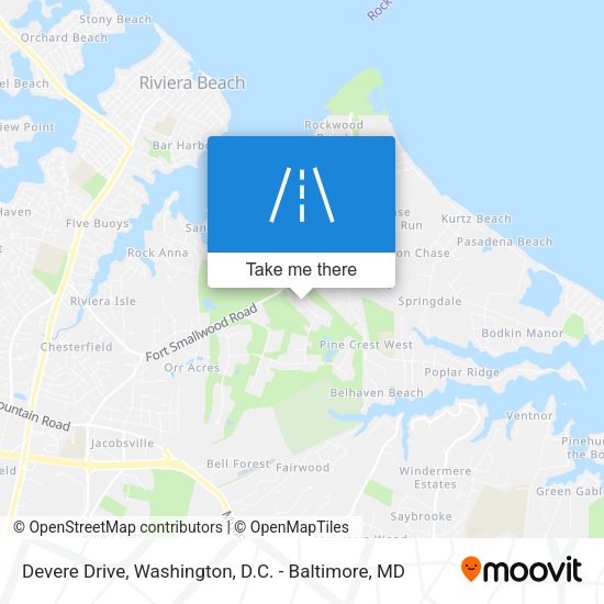 Devere Drive map