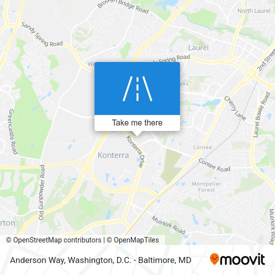 Anderson Way map