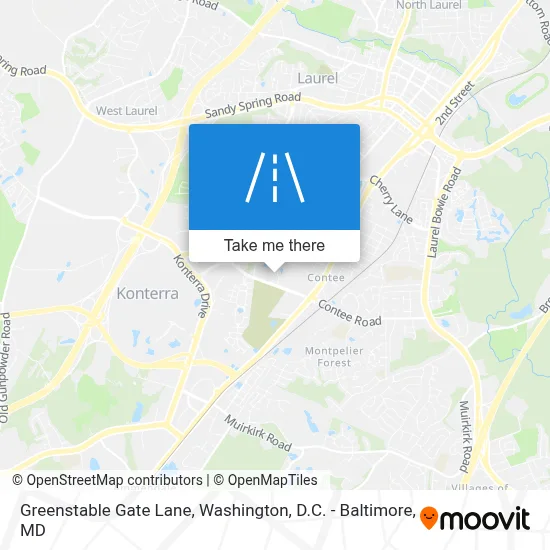 Greenstable Gate Lane map