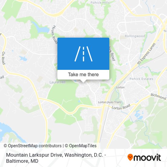 Mountain Larkspur Drive map
