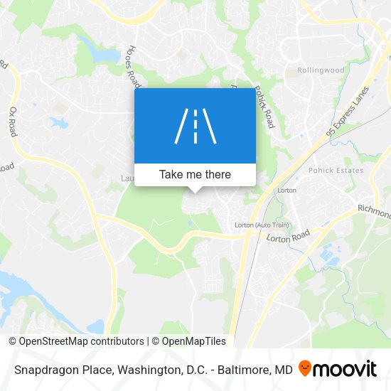 Snapdragon Place map