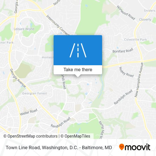 Town Line Road map