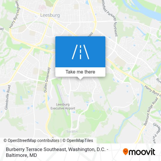 Burberry Terrace Southeast map
