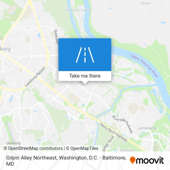 Gilpin Alley Northeast map