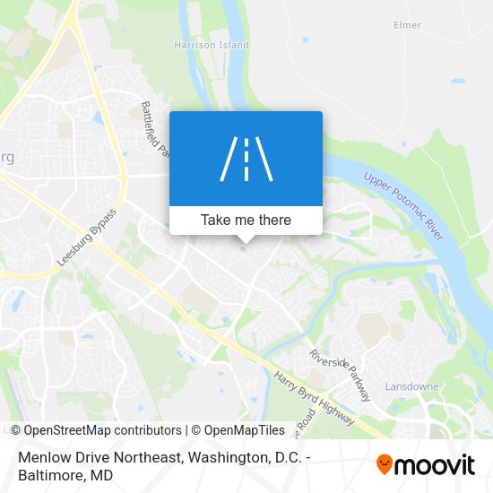 Menlow Drive Northeast map