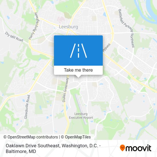 Oaklawn Drive Southeast map