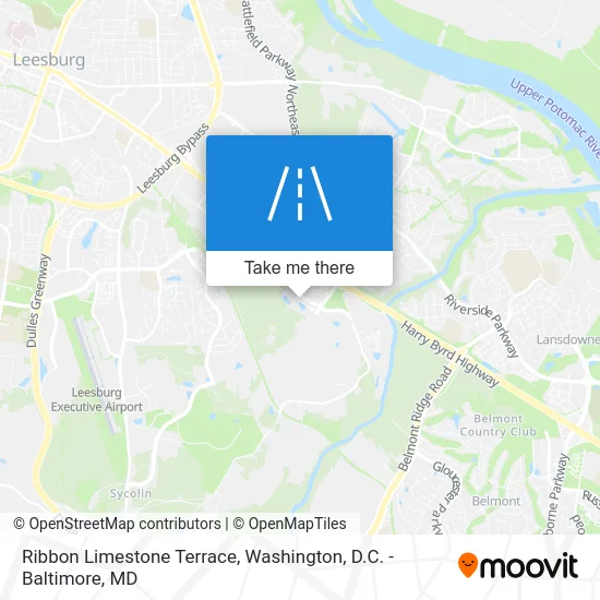 Ribbon Limestone Terrace map