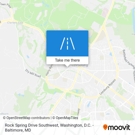 Mapa de Rock Spring Drive Southwest