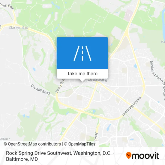 Rock Spring Drive Southwest map