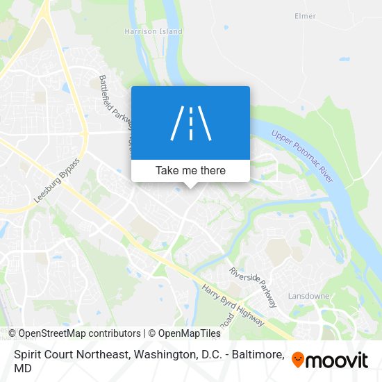 Mapa de Spirit Court Northeast