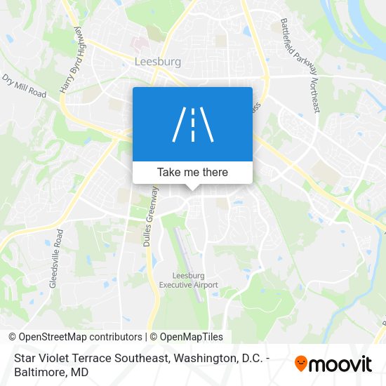 Star Violet Terrace Southeast map