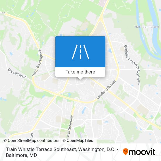 Train Whistle Terrace Southeast map