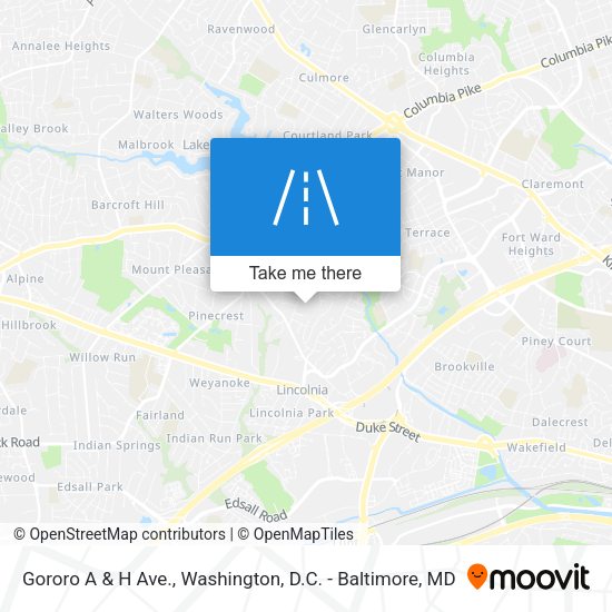 Mapa de Gororo A & H Ave.