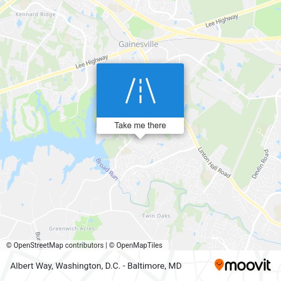Albert Way map