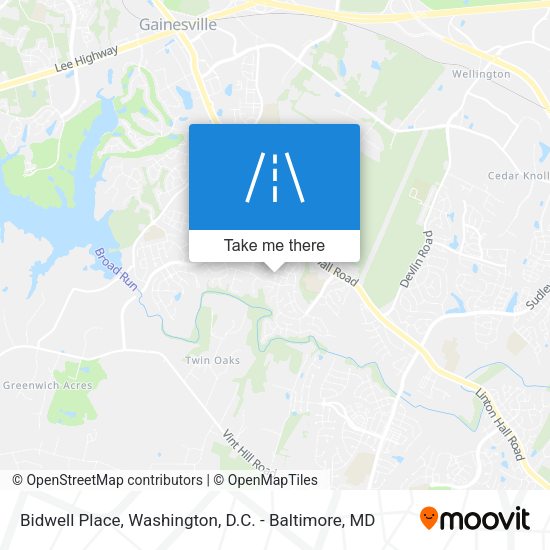 Bidwell Place map