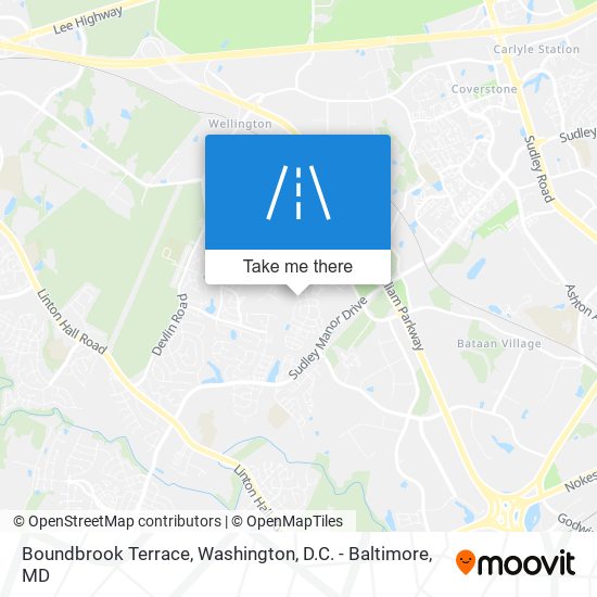 Mapa de Boundbrook Terrace