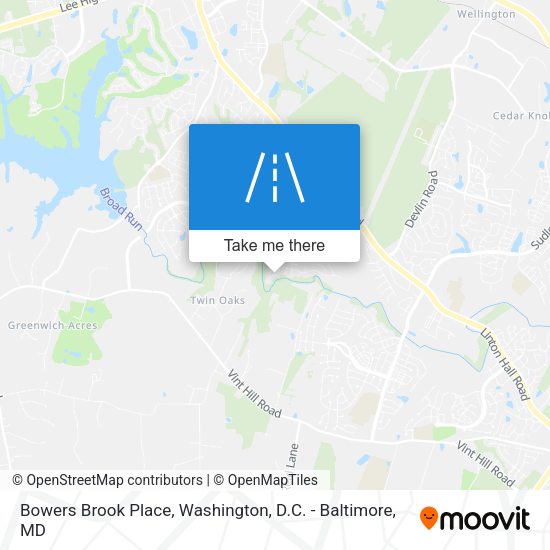Mapa de Bowers Brook Place