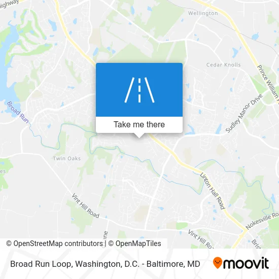 Broad Run Loop map