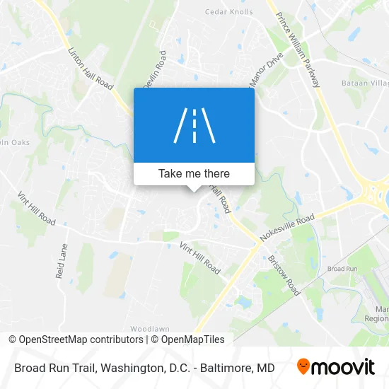 Broad Run Trail map