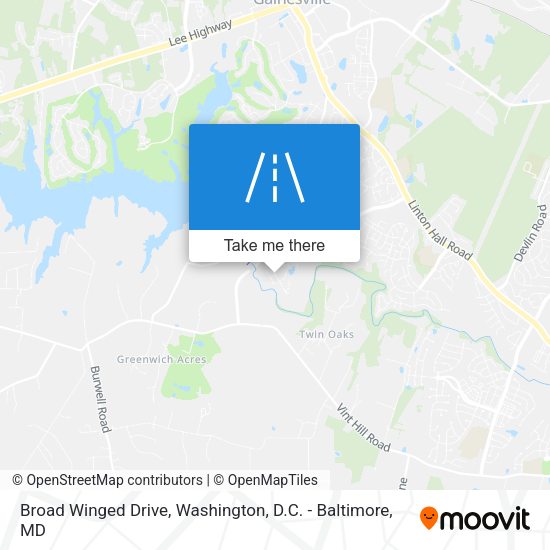 Broad Winged Drive map