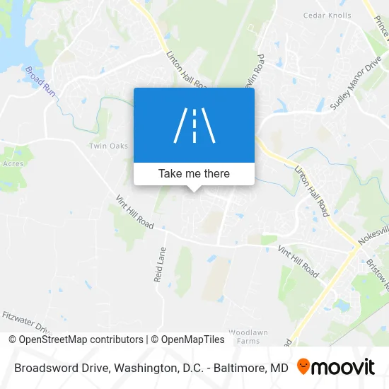 Broadsword Drive map