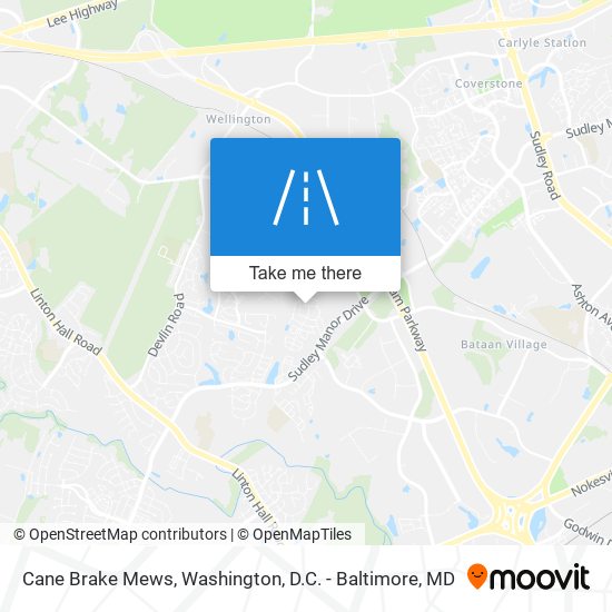 Mapa de Cane Brake Mews