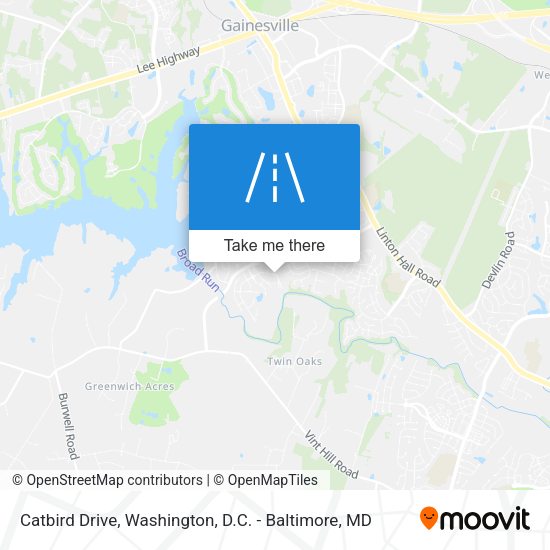 Catbird Drive map