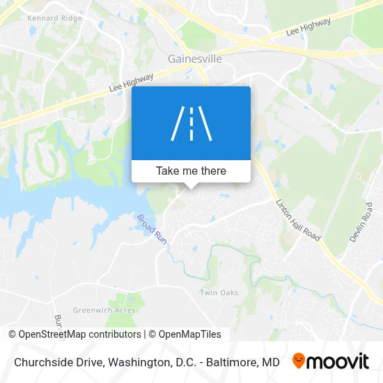 Churchside Drive map