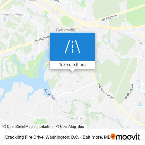Crackling Fire Drive map