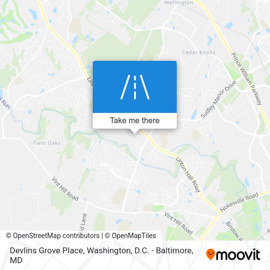 Devlins Grove Place map