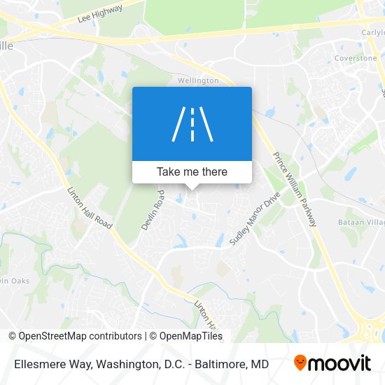Mapa de Ellesmere Way