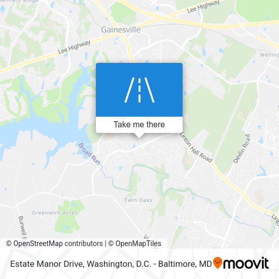 Mapa de Estate Manor Drive