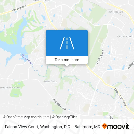 Falcon View Court map