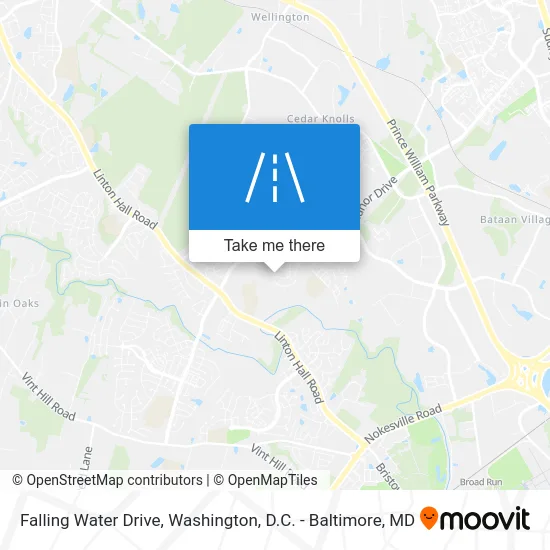 Falling Water Drive map