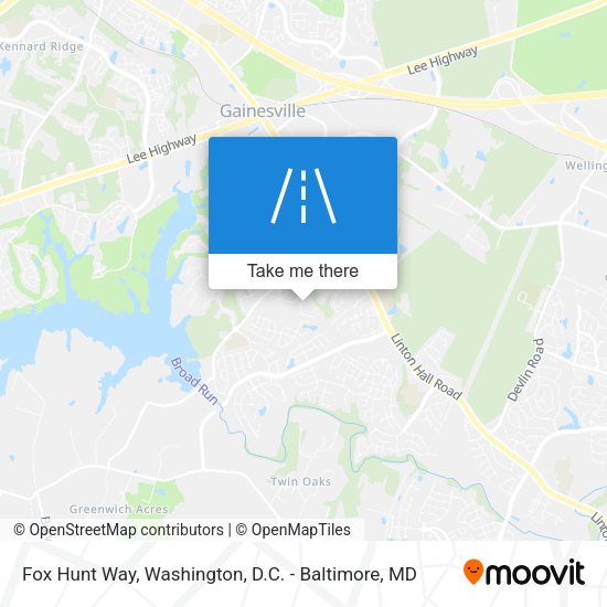 Mapa de Fox Hunt Way