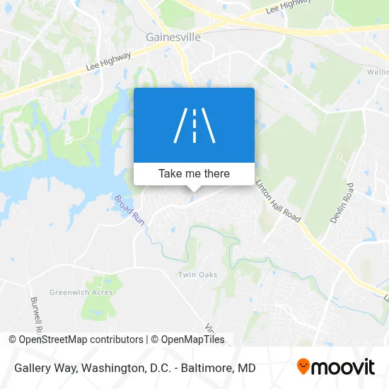Gallery Way map
