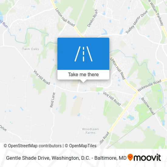 Gentle Shade Drive map
