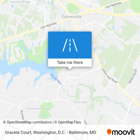 Grackle Court map