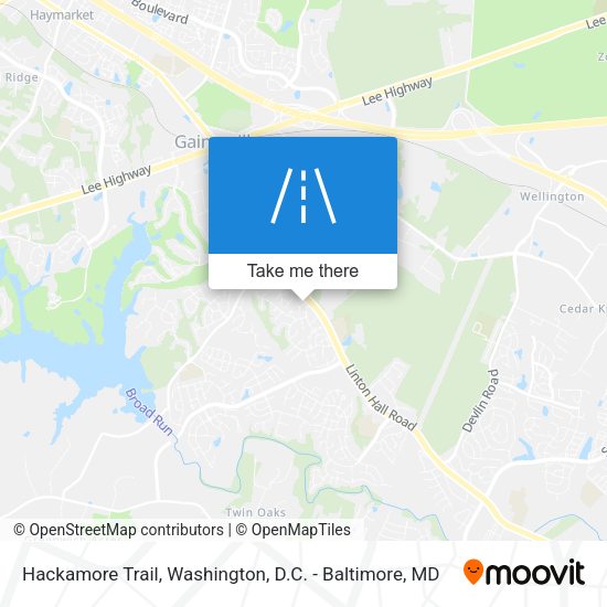 Hackamore Trail map