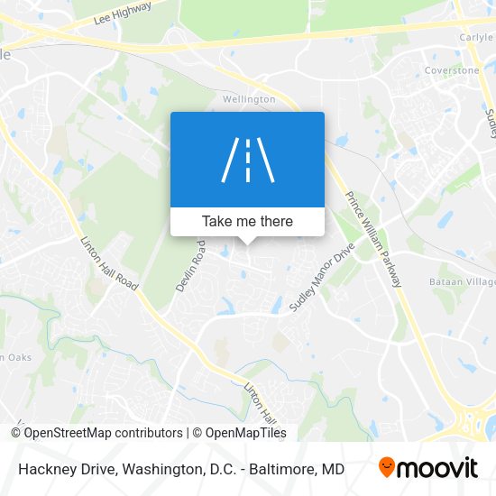 Hackney Drive map