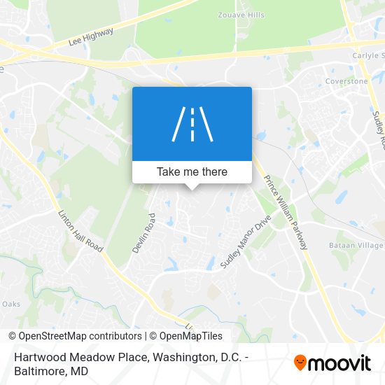 Hartwood Meadow Place map