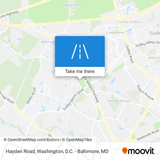 Hayden Road map