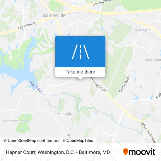 Hepner Court map