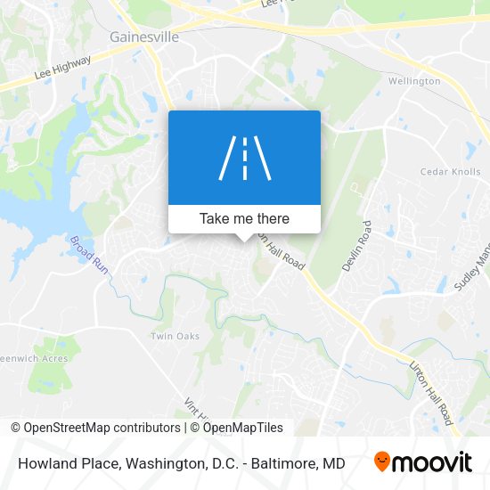 Howland Place map