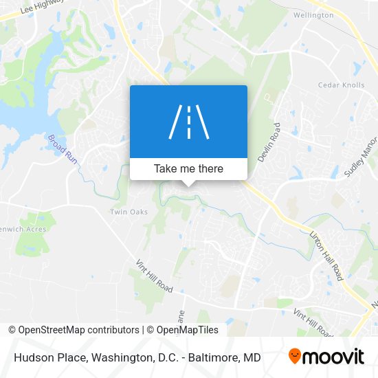 Hudson Place map