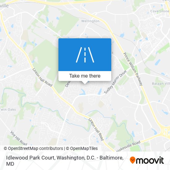 Idlewood Park Court map